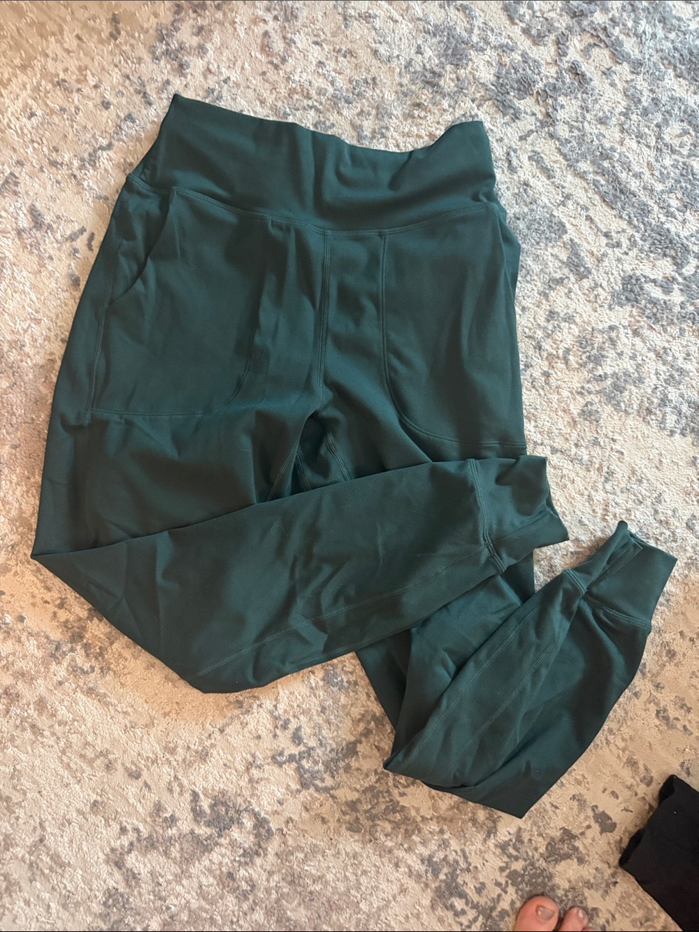 High-Waist Dark Green joggers